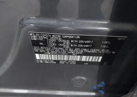 2018 Toyota Rav4 Xle from USA, damaged, VIN JTMWFREV8JJ734074